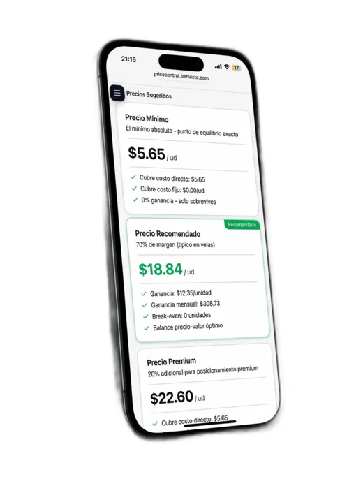 App Benvisto Costos y Precios