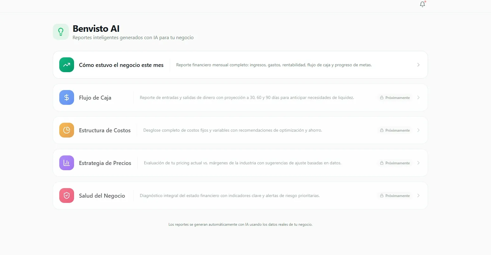 Reportes accionables generados por IA.